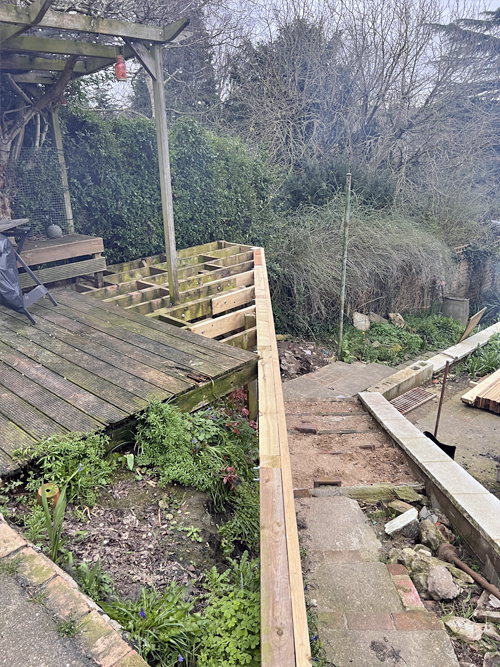 Decking before and after