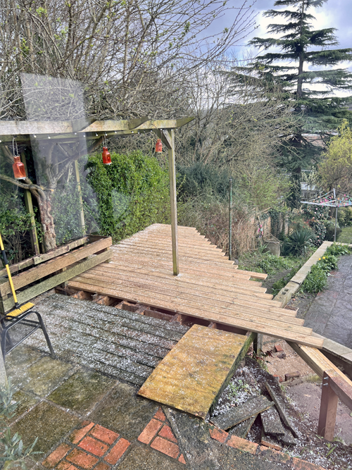 Decking before and after