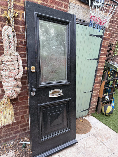 Door hanging before and after