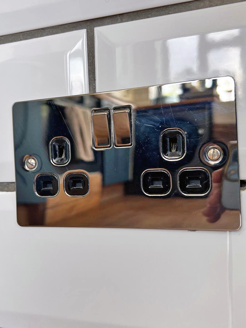 Electrical work before and after