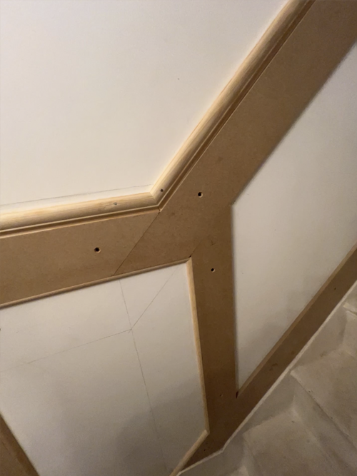 Panelling before and after