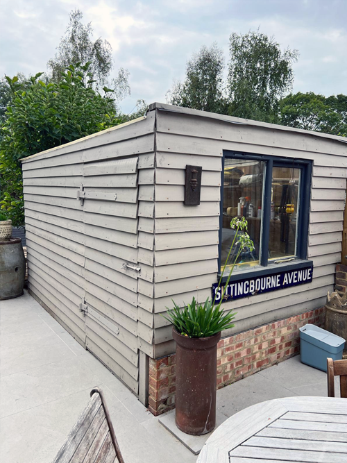Bespoke garden building before and after