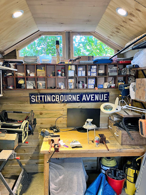 Bespoke garden building before and after